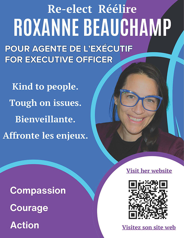 image of Executive Officer - Roxanne Beauchamp elections poster