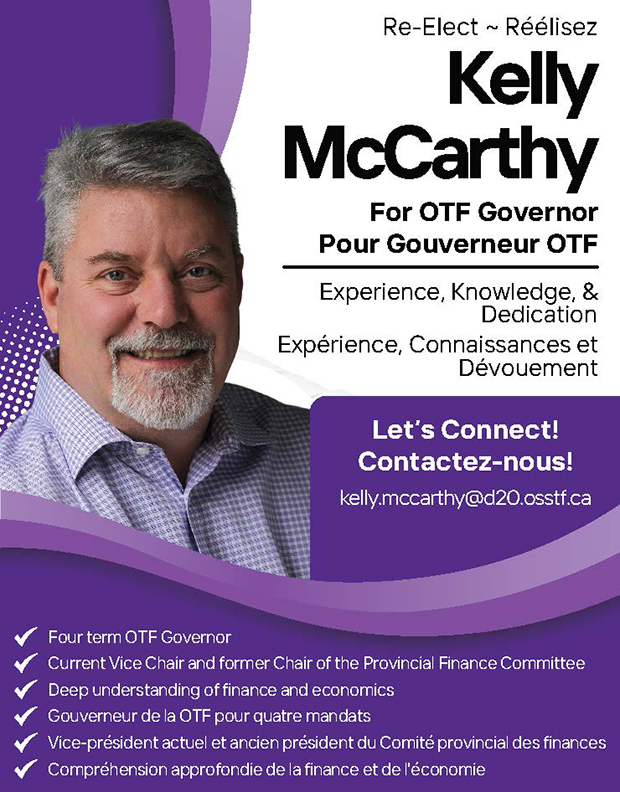 image of Kelly McCarthy OTF Governor elections poster