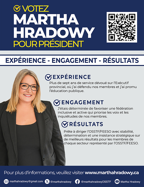 image of Martha Hradowy, présidente elections poster