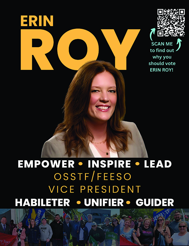 image of Erin Roy Vice President elections poster